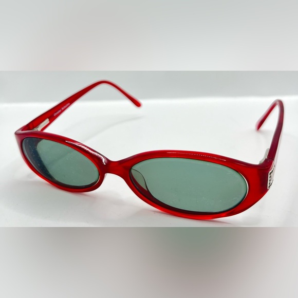 Christian Rothschild CR68 Red Oval Sunglasses Frames Only - Picture 2 of 8